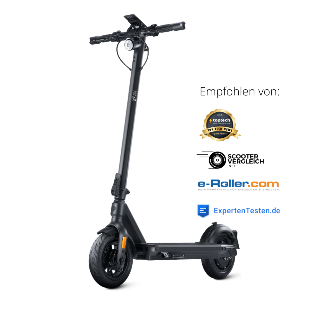 VMAX VX2 EXTREME mit vier E-Scooter Testsiegeln