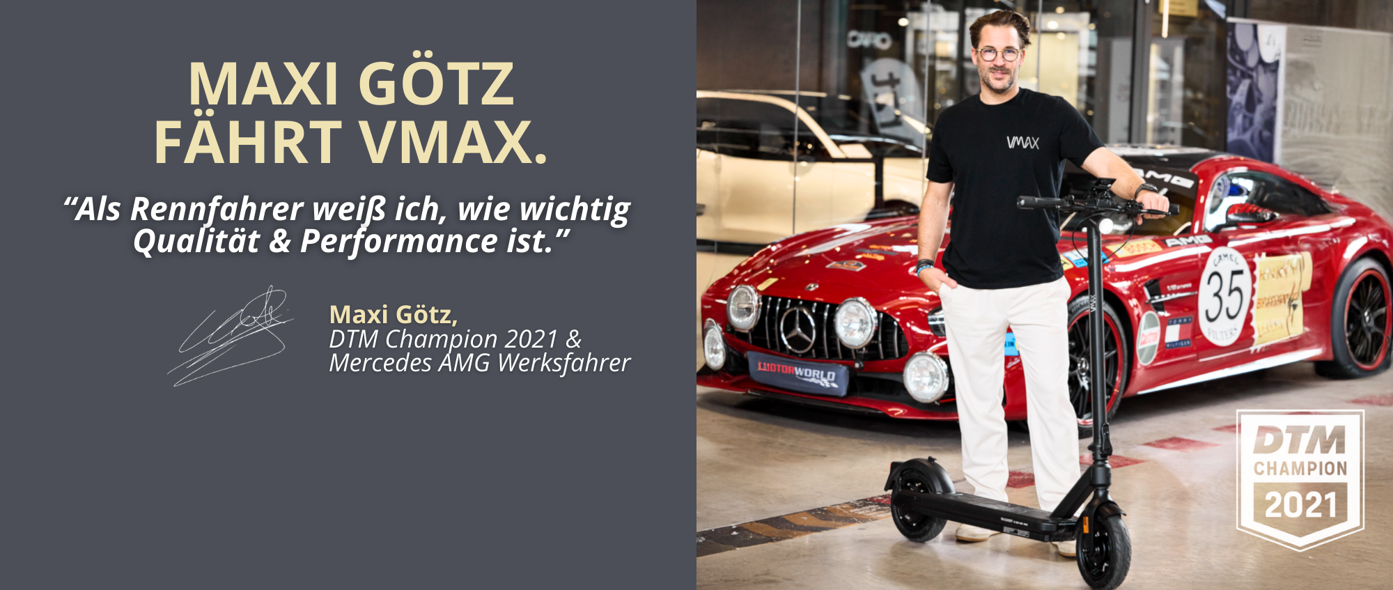 VMAX E-Scooter mit Maxi Götz