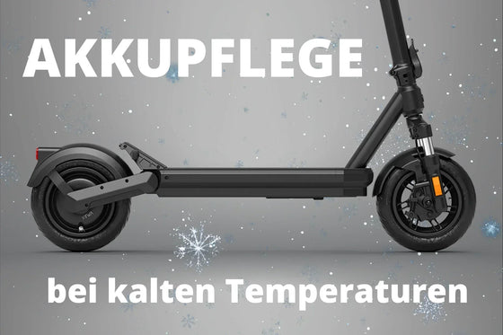 E-Scooter Akku richtig pflegen im Winter