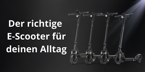 Der richtige E-Scooter für deinen Alltag