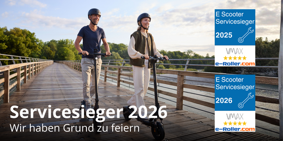 VMAX erneut ausgezeichnet: E-Scooter Servicesieger 2026 🏆