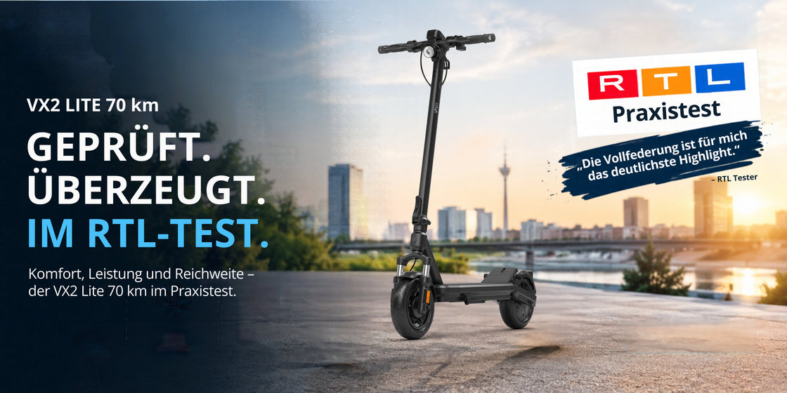 VMAX VX2 Lite 70 km im RTL-Praxistest: Komfort und Leistung für den Alltag
