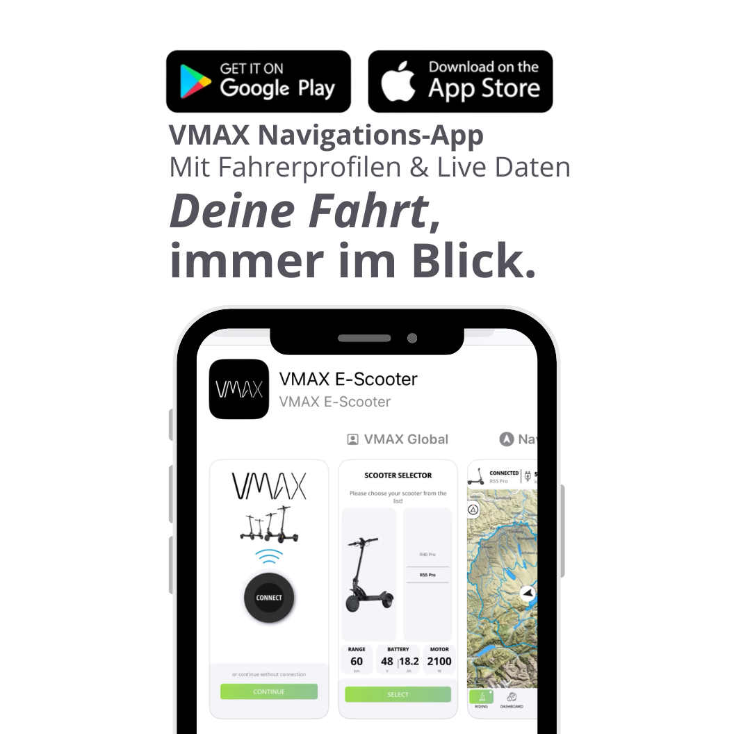 VMAX E-Scooter APP für VMAX E-Scooter mit TFT Farbdisplay
