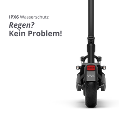 IPX6 Wasserschutz bei VMAX E-Scootern